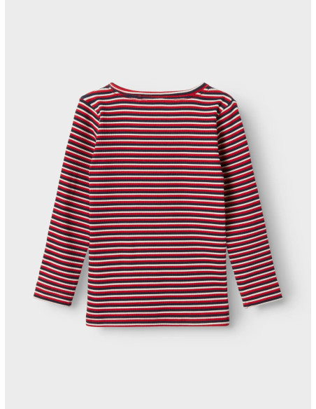 MÖNSTRAD TOPP MED LÅNGA ÄRMAR